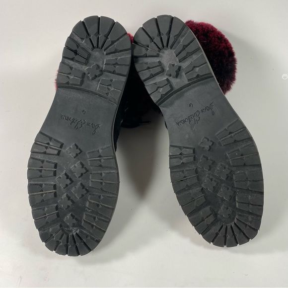 Sam Edelman Women's Bowen Boots Color Black/Raspberry Wine SZ 6 - Picture 10 of 12